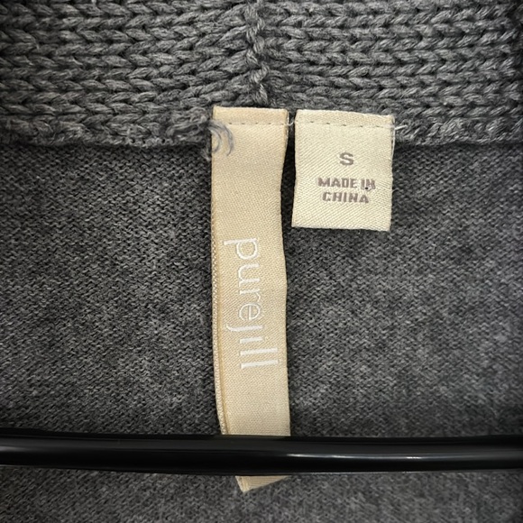 Pure Jill J. Jill Cardigan Sweater Open Front, Small, Cashmere Blend, Gray - Picture 4 of 6